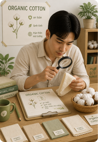 Nghiên cứu chất liệu Organic Cotton